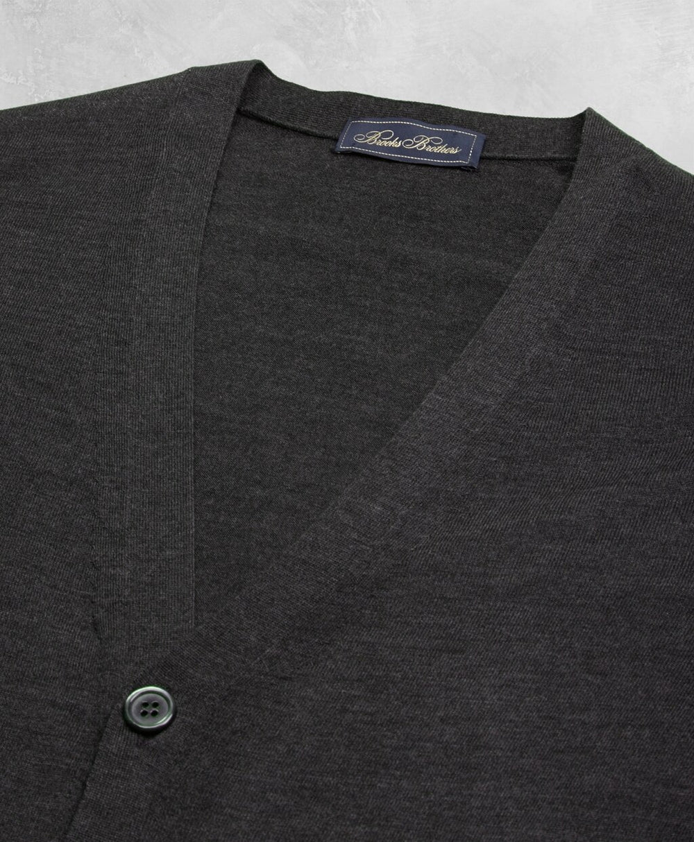 Brooks Brothers Men Golden Fleece® 3-D Knit Fine-Gauge Merino Button Vest