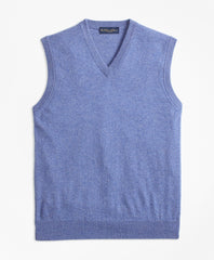 Brooks Brothers Men V-Neck Cashmere Sweater Vest
