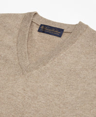 Brooks Brothers Men V-Neck Cashmere Sweater
