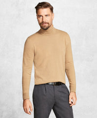 Brooks Brothers Men Golden Fleece® 3-D Knit Cashmere Turtleneck