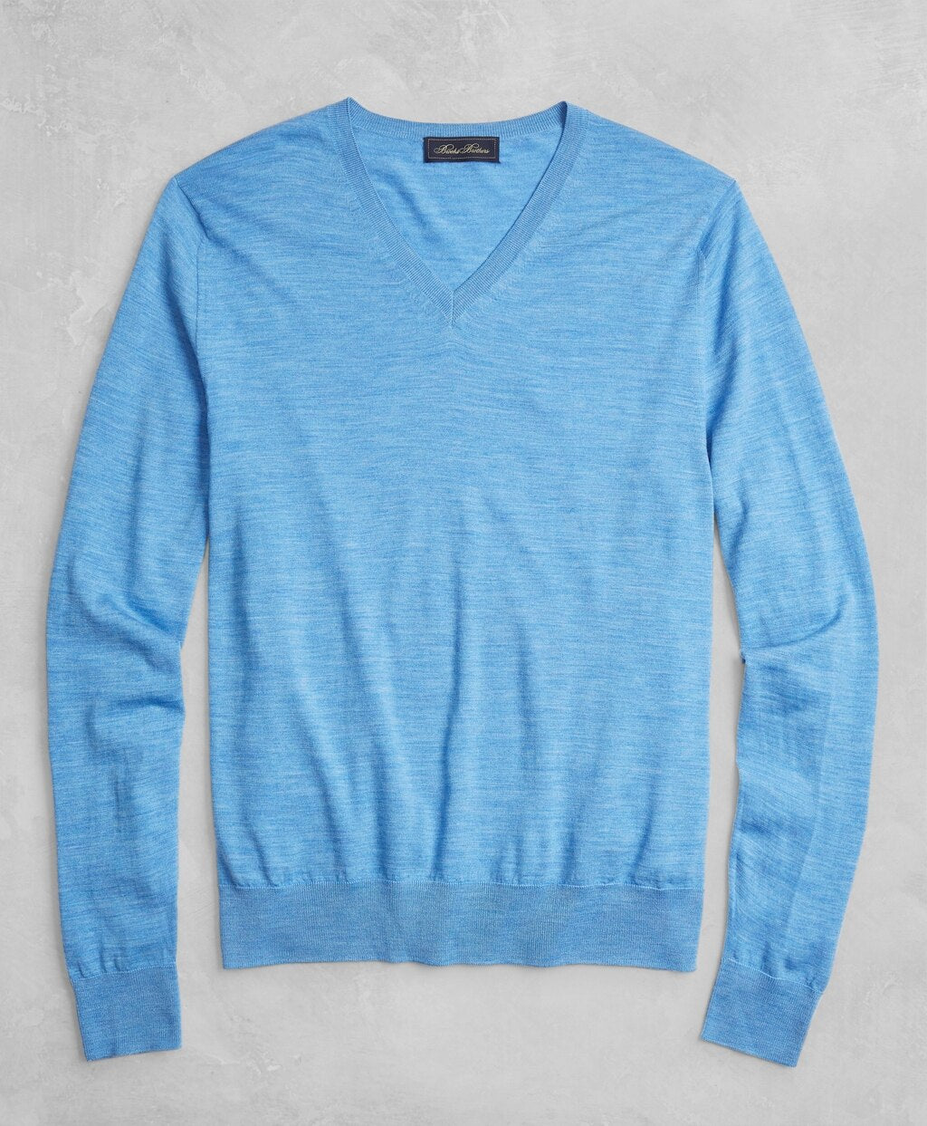 Brooks Brothers Men Golden Fleece® 3-D Knit Fine-Gauge Merino V-Neck Sweater