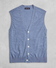 Brooks Brothers Men Golden Fleece® 3-D Knit Fine-Gauge Merino Button-Front Vest