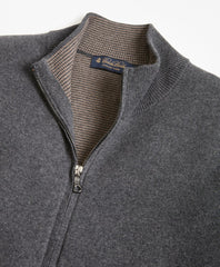 Brooks Brothers Men Double-Face Full-Zip Sweater
