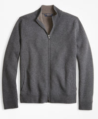 Brooks Brothers Men Double-Face Full-Zip Sweater