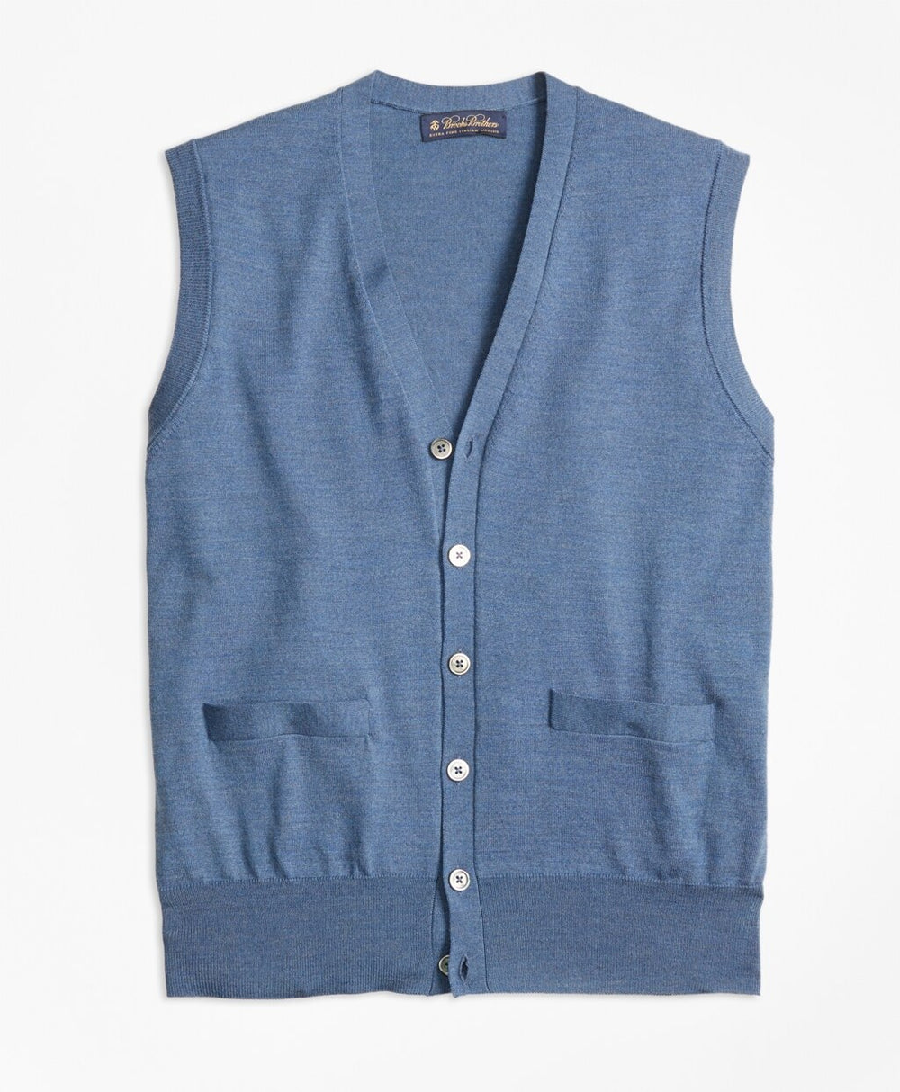Brooks Brothers Men BrooksTech™ Merino Wool Button-Front Vest