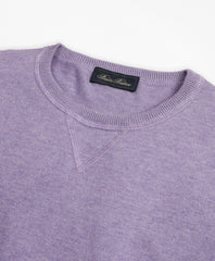 Brooks Brothers Men Golden Fleece® 3-D Knit Cotton-Cashmere-Silk Crewneck Sweater
