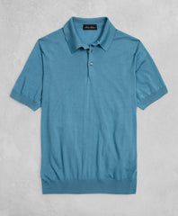 Brooks Brothers Men Golden Fleece® 3-D Knit Fine-Gauge Merino Short-Sleeve Polo