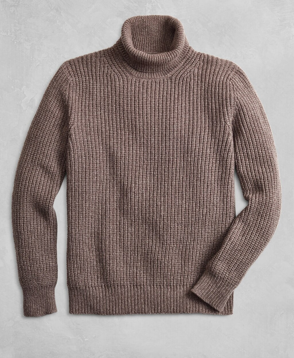 Brooks Brothers Men Golden Fleece® Wool-Cashmere Turtleneck Sweater