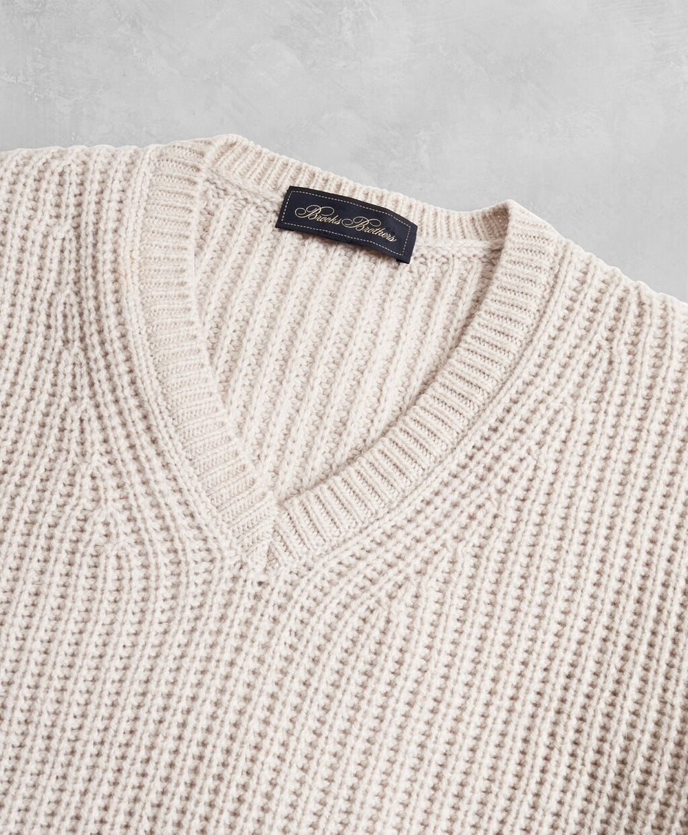 Brooks Brothers Men Golden Fleece® Wool-Cashmere V-Neck Sweater