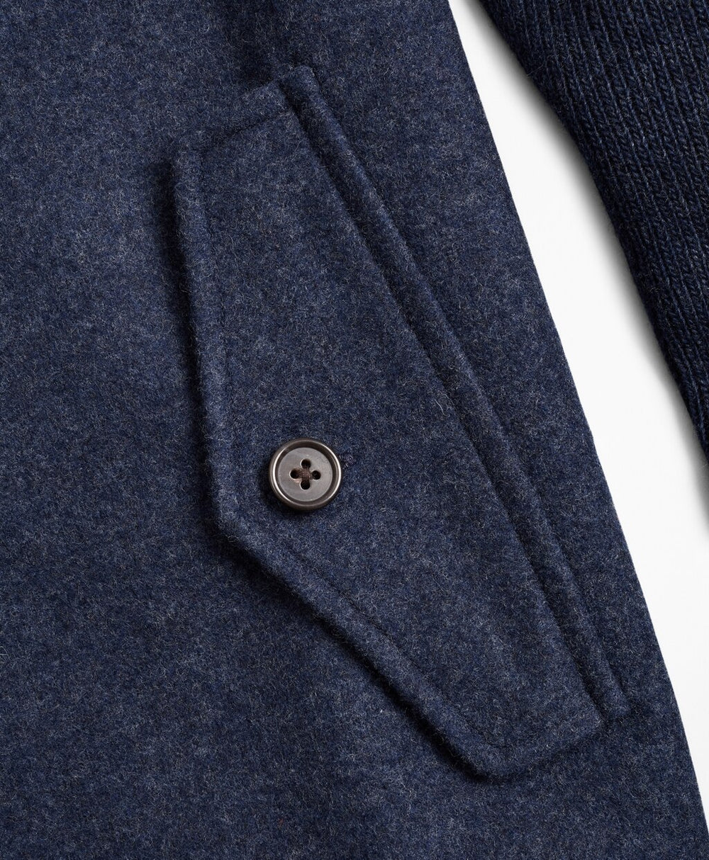 Brooks Brothers Men Golden Fleece® Wool Zip-Up Sweater Jacket