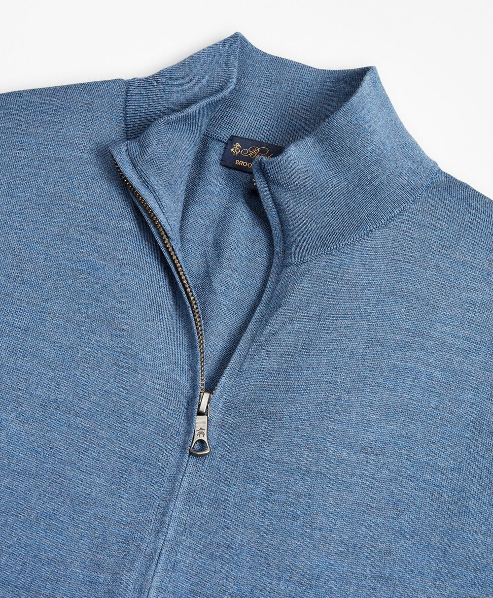 Brooks Brothers Men BrooksTech™ Merino Wool Full-Zip Sweater