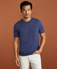 Brooks Brothers Men Golden Fleece® Short-Sleeve Silk Sweater
