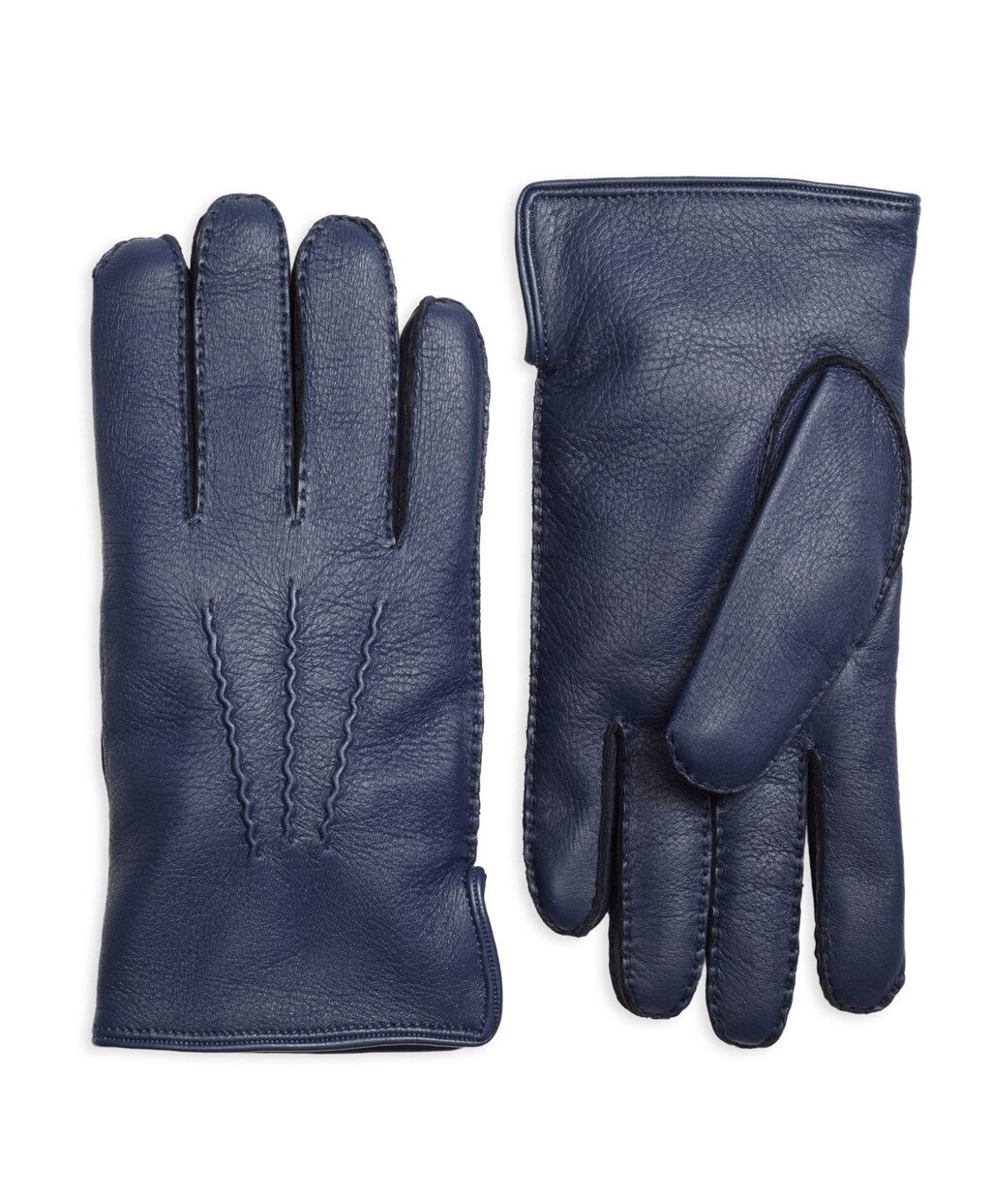 Brooks Brothers Men Deerskin Cashmere Lined Gloves