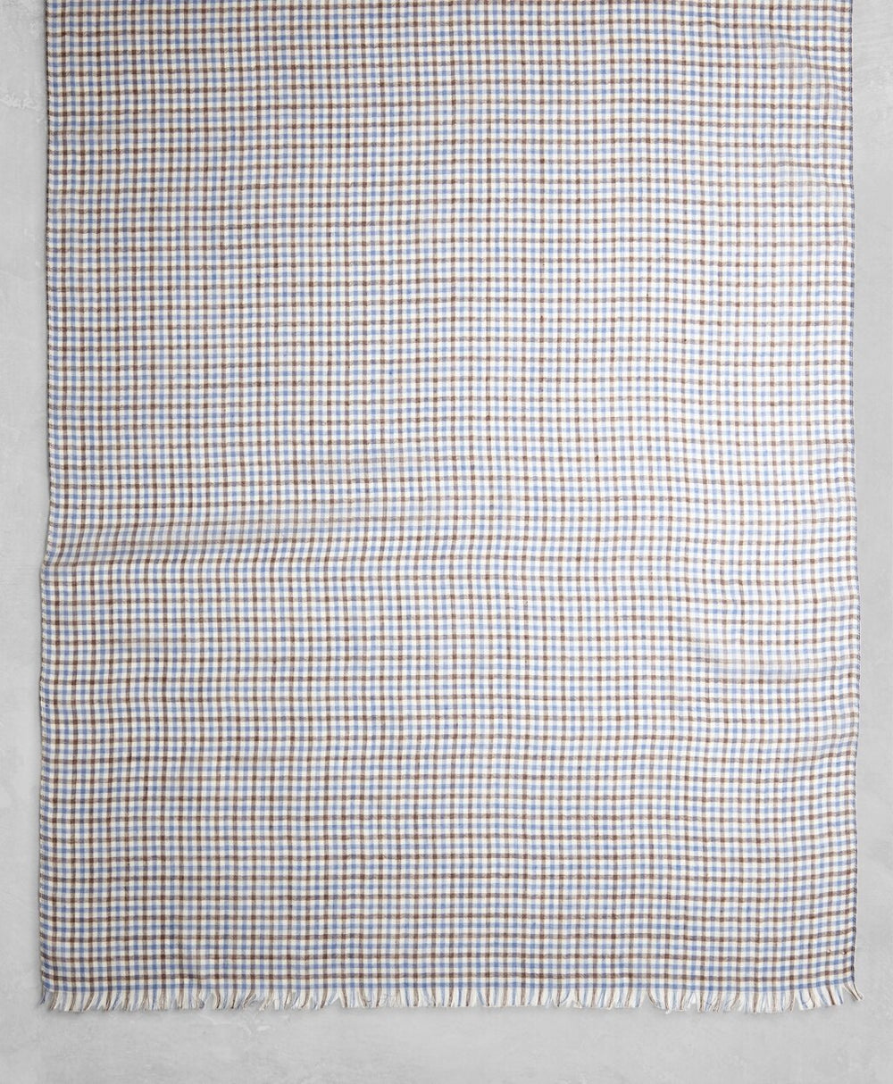 Brooks Brothers Men Golden Fleece® Cashmere Silk Gingham Scarf