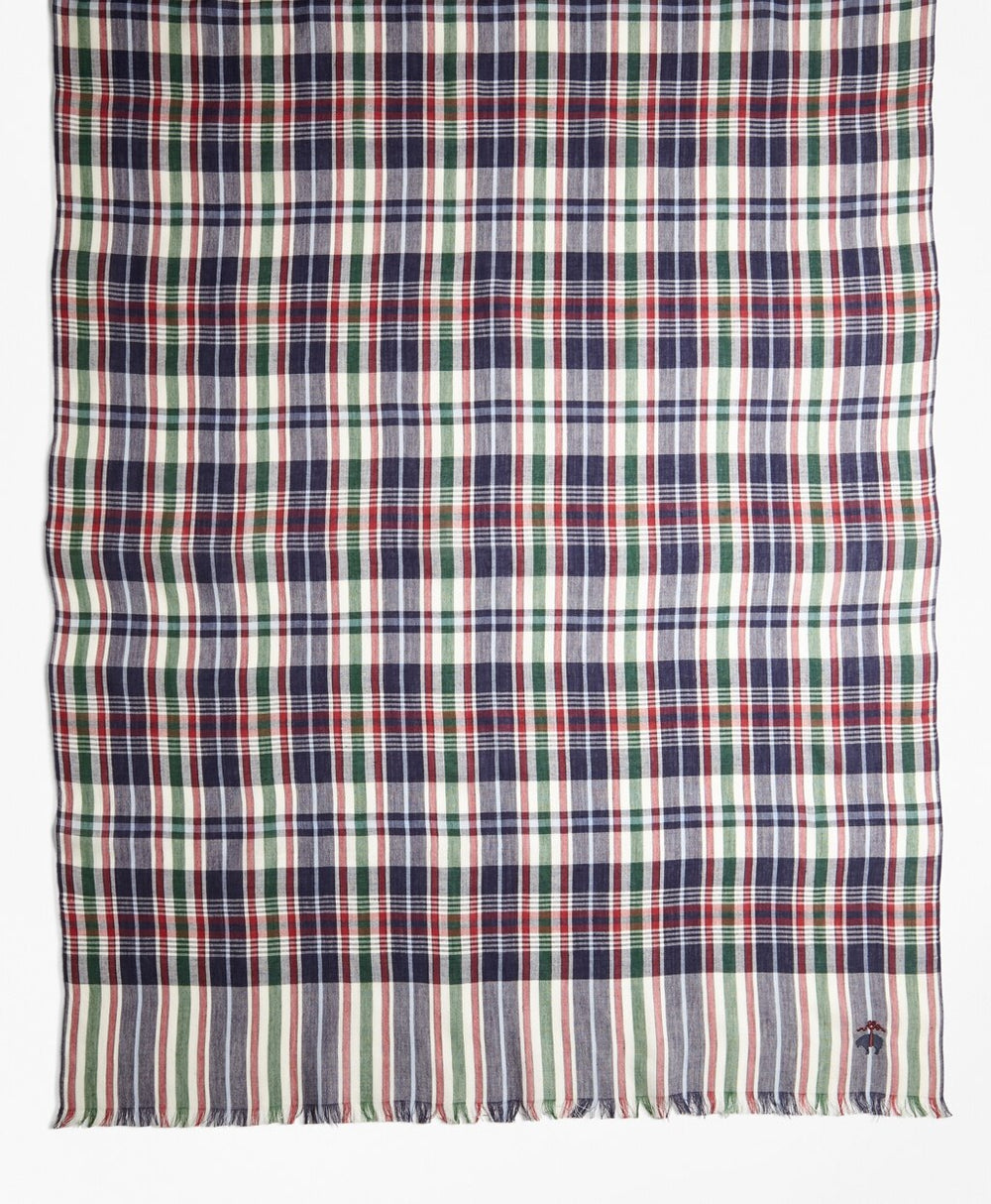 Brooks Brothers Men Madras Scarf