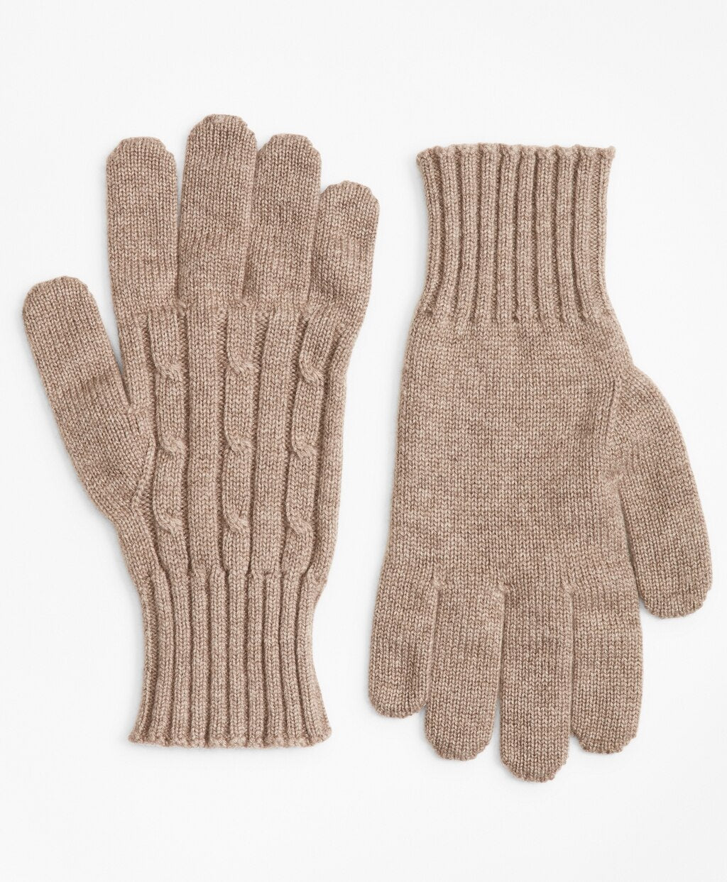 Brooks Brothers Men Cashmere Cable Gloves