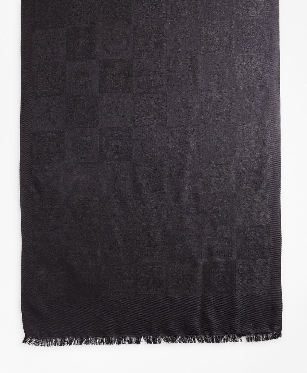 Brooks Brothers Men 200th Anniversary Silk-Cashmere Jacquard Scarf