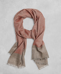 Brooks Brothers Men Golden Fleece® Checked Cashmere Silk Scarf