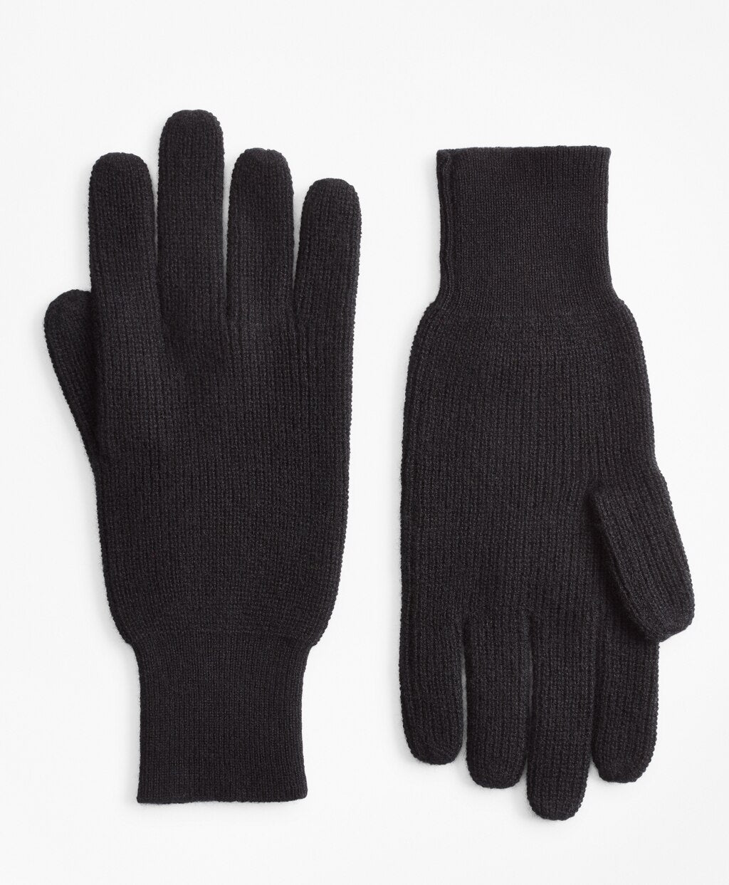 Brooks Brothers Men Ribbed Cashmere Gloves