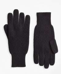 Brooks Brothers Men Ribbed Cashmere Gloves