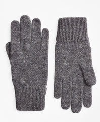 Brooks Brothers Men Ribbed Marled Wool Gloves