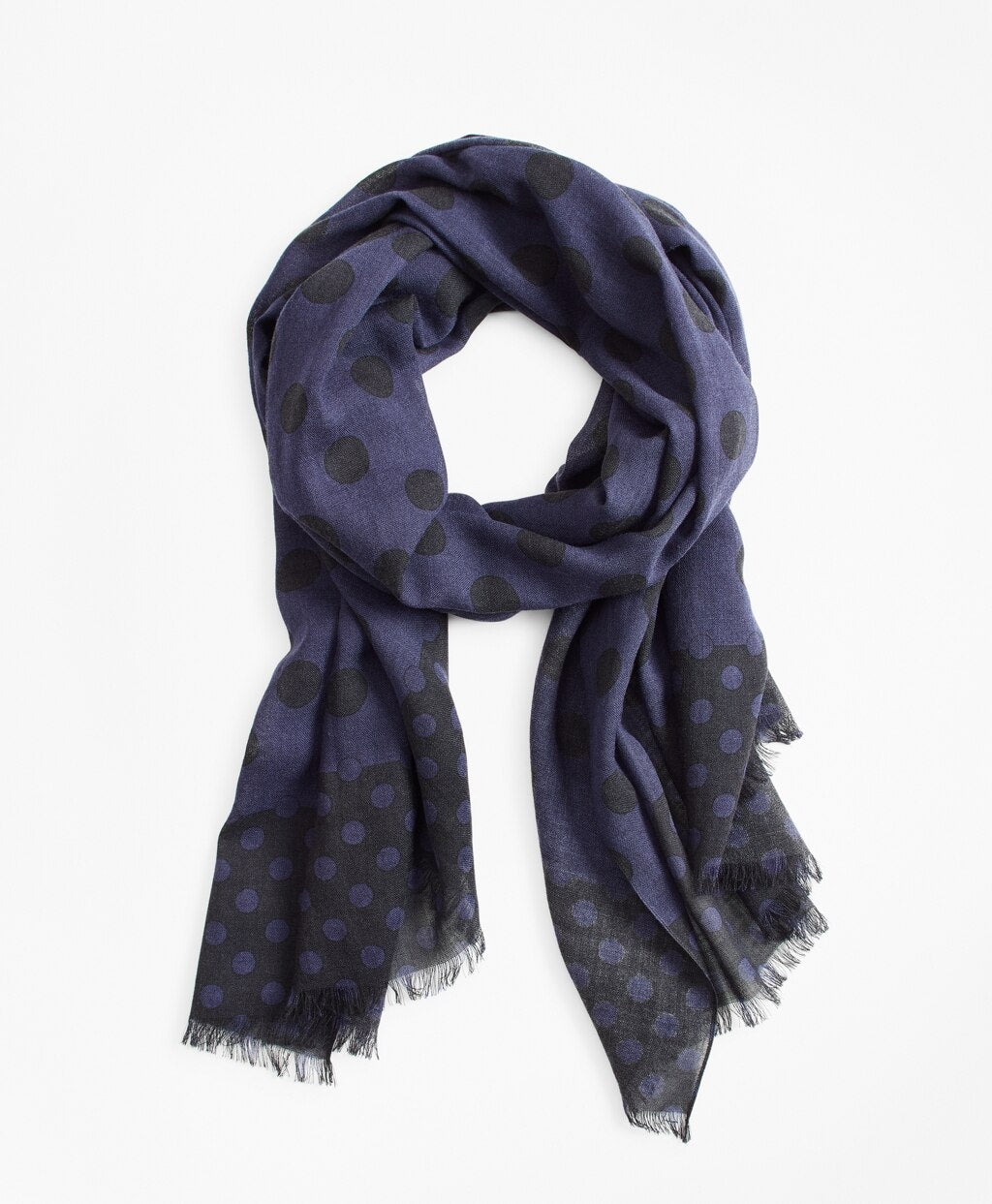 Brooks Brothers Men Dot Print Scarf