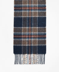 Brooks Brothers Men Indigo Tartan Scarf