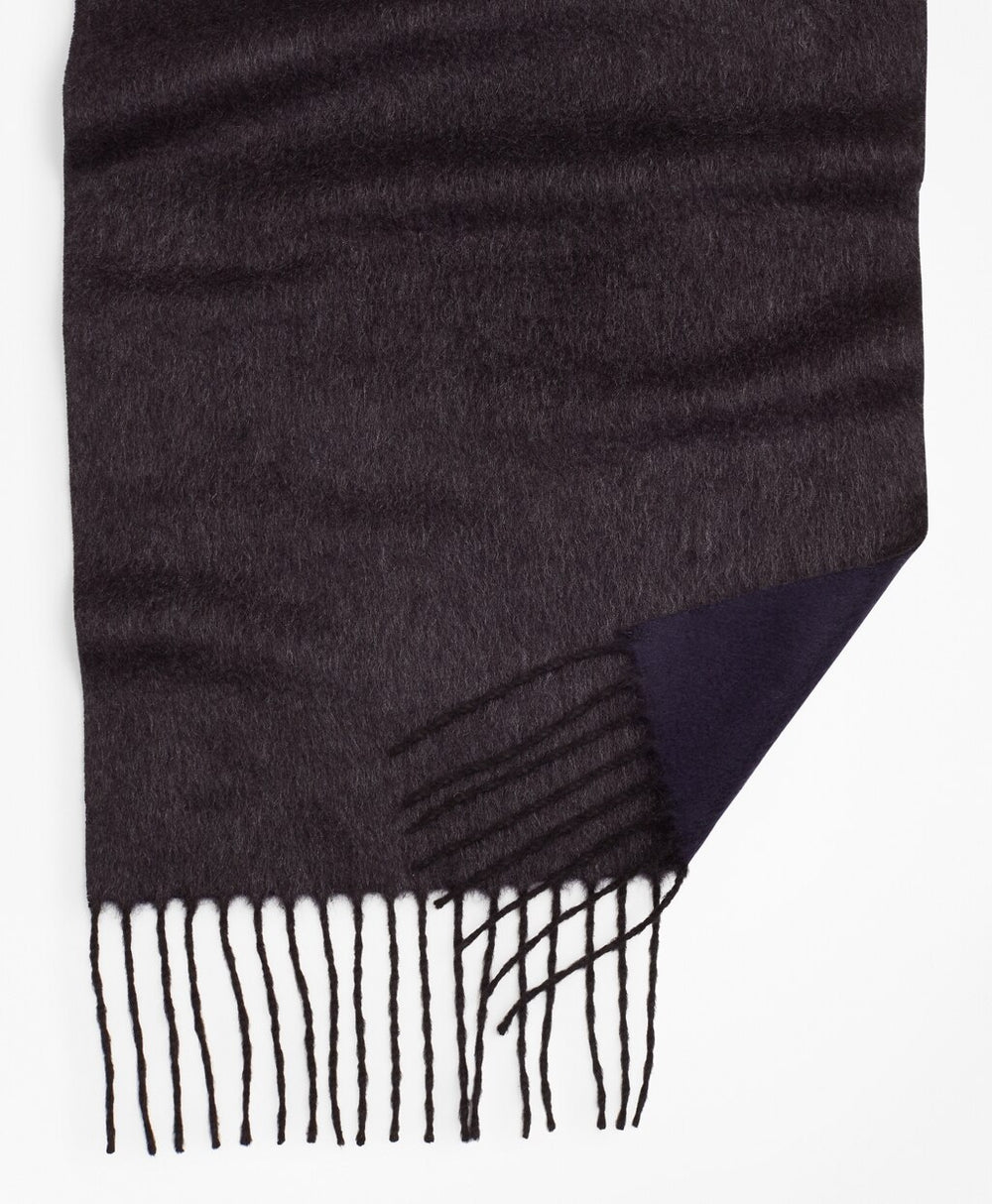 Brooks Brothers Men Double-Face Silk and Cashmere Scarf