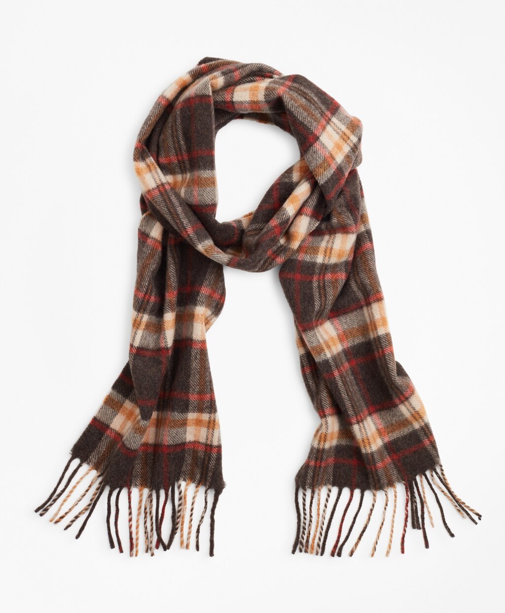 Brooks Brothers Men Wool Tartan Scarf