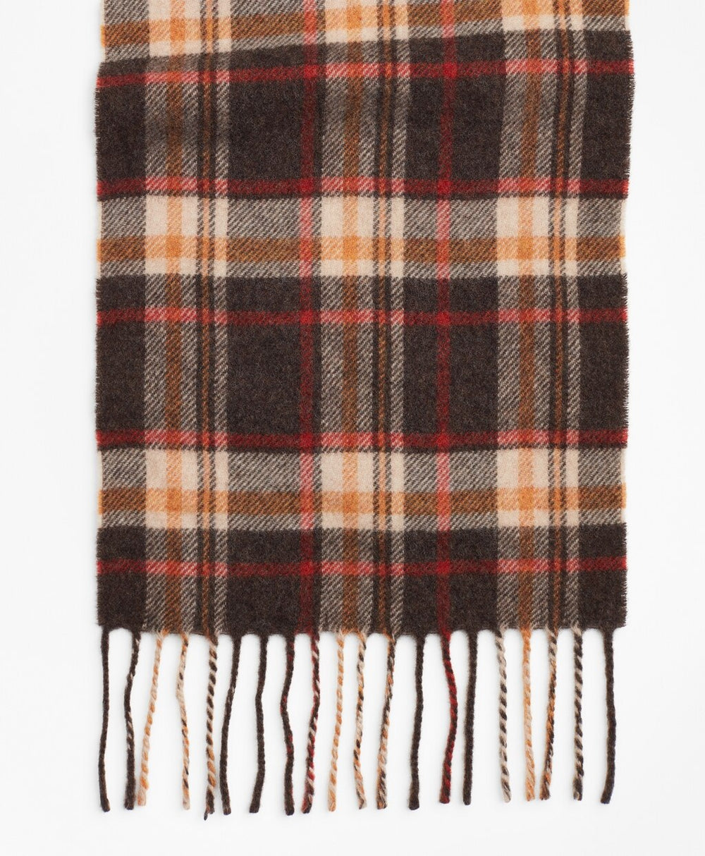 Brooks Brothers Men Wool Tartan Scarf