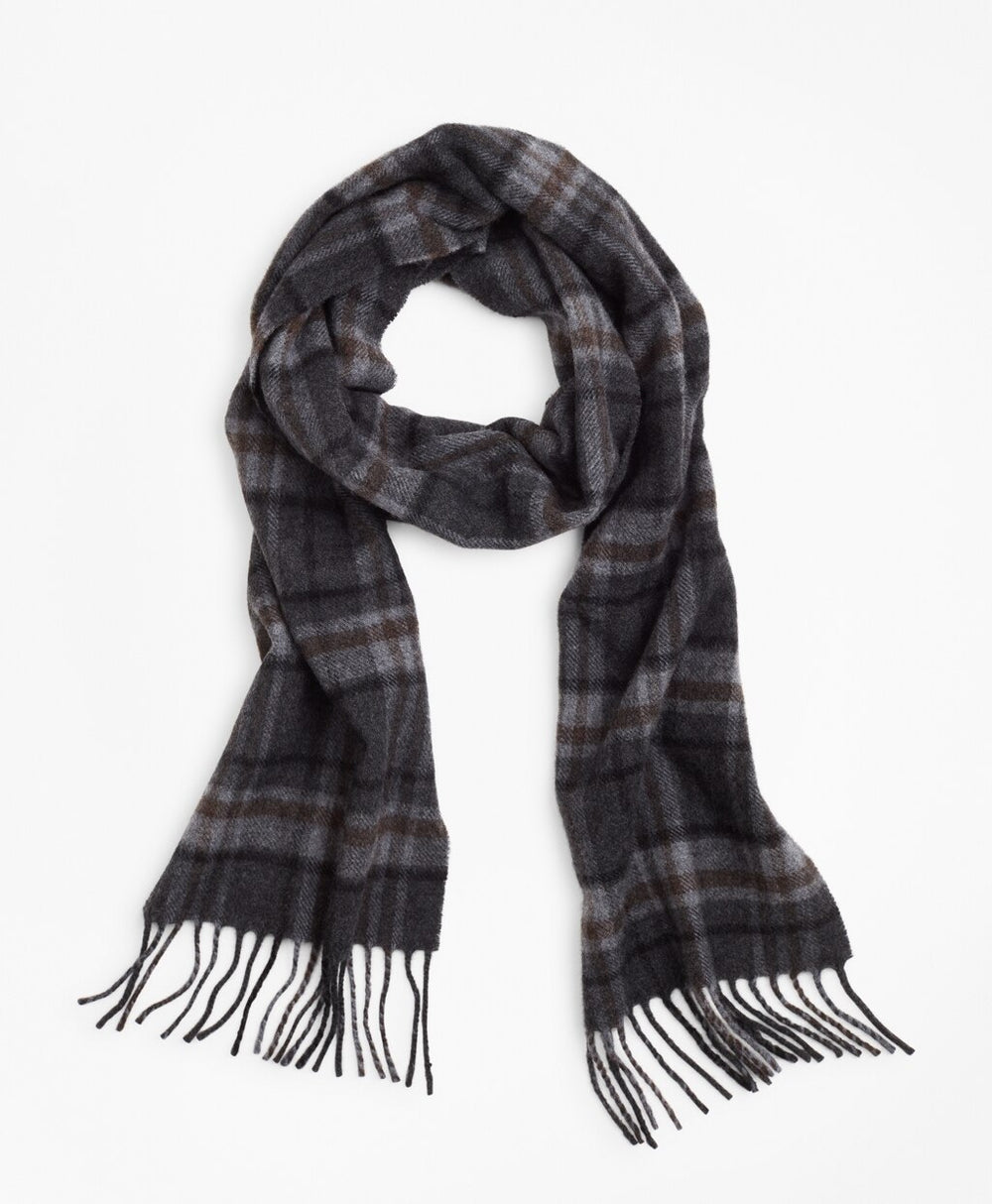 Brooks Brothers Men Wool Tartan Scarf