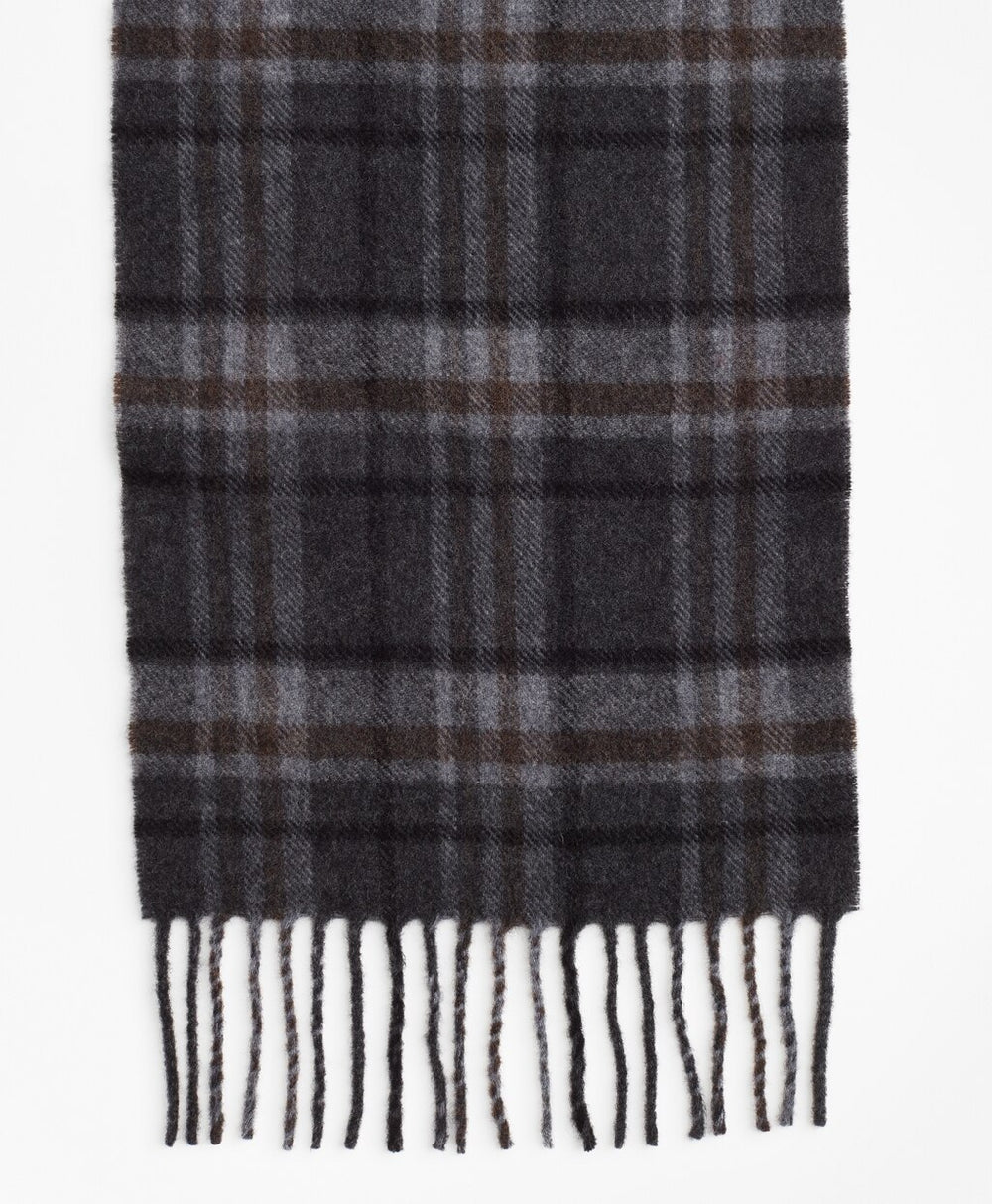 Brooks Brothers Men Wool Tartan Scarf