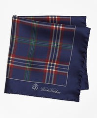 Brooks Brothers Men Signature Tartan Pocket Square