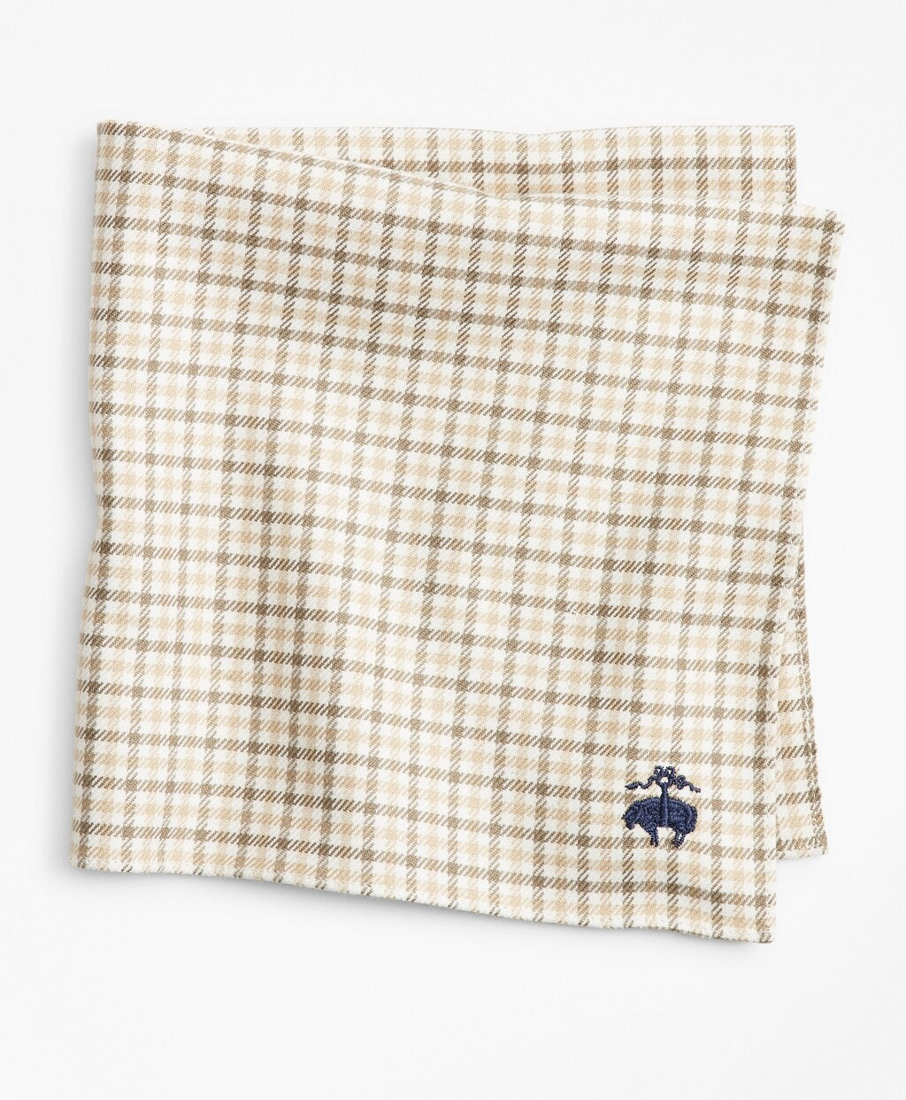Brooks Brothers Men Check Pocket Square