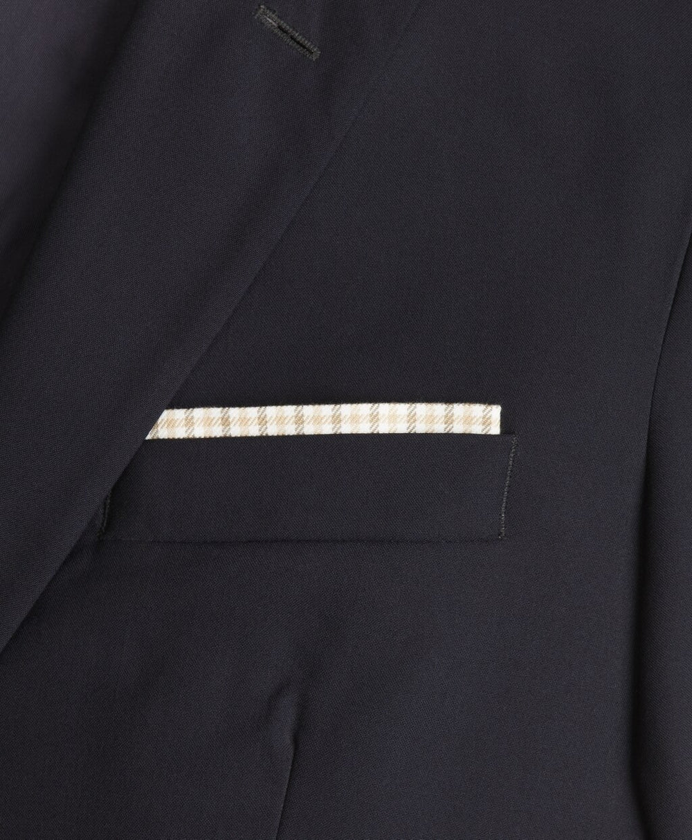Brooks Brothers Men Check Pocket Square