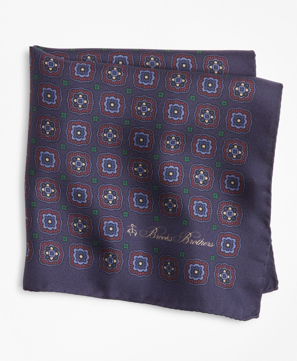 Brooks Brothers Men Multi-Square Medallion Pocket Square
