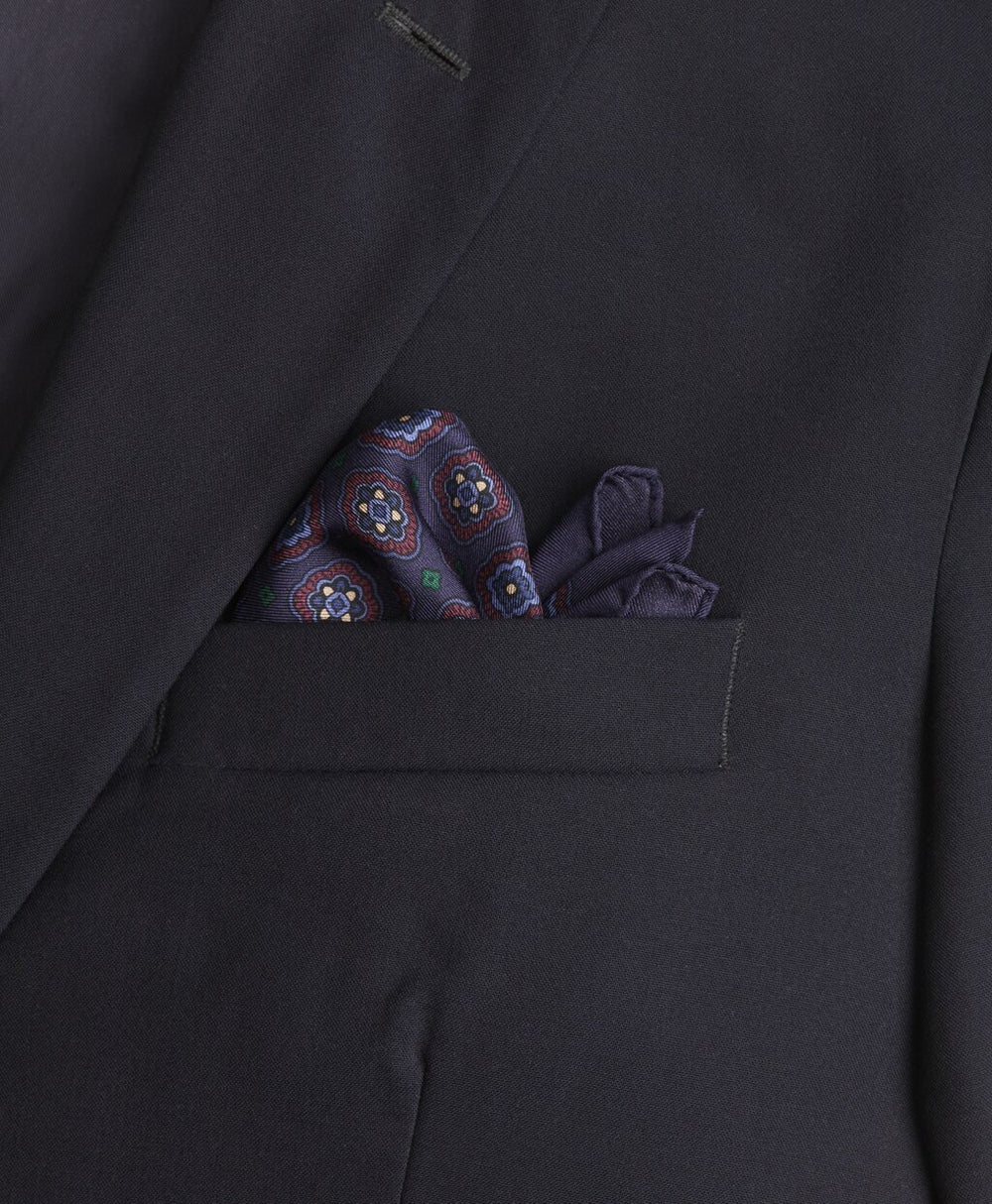 Brooks Brothers Men Multi-Square Medallion Pocket Square