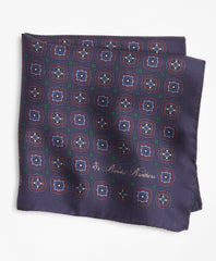 Brooks Brothers Men Multi-Square Medallion Pocket Square