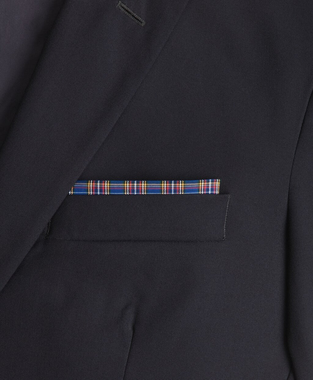 Brooks Brothers Men Medallion Plaid Pocket Square