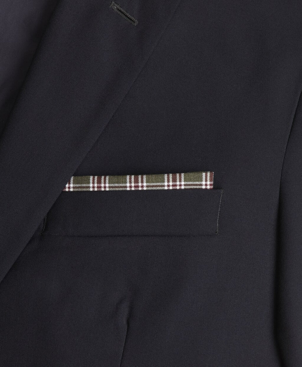 Brooks Brothers Men Check Pocket Square