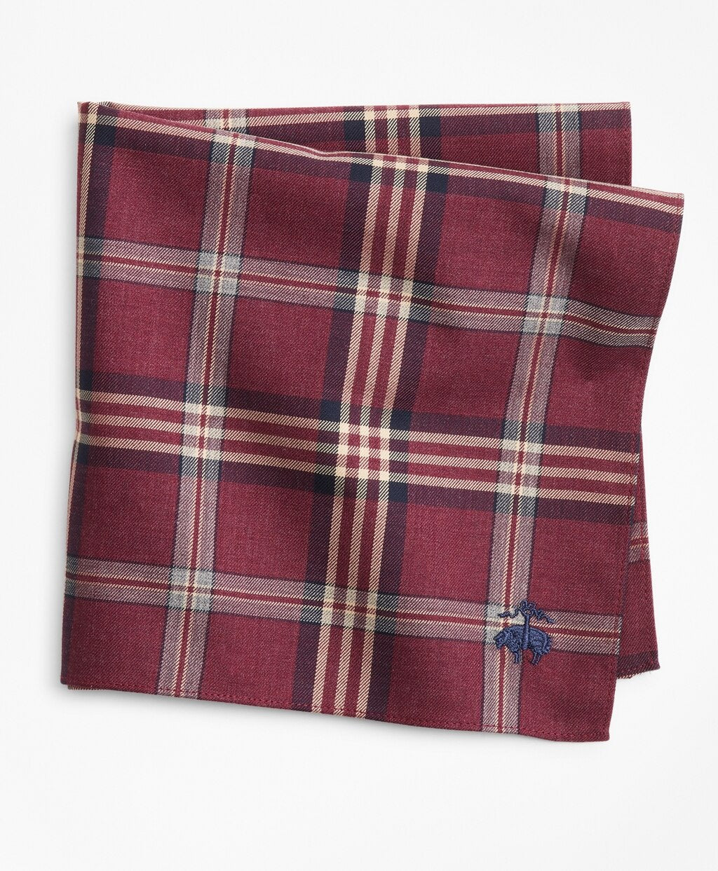 Brooks Brothers Men Signature Tartan Pocket Square
