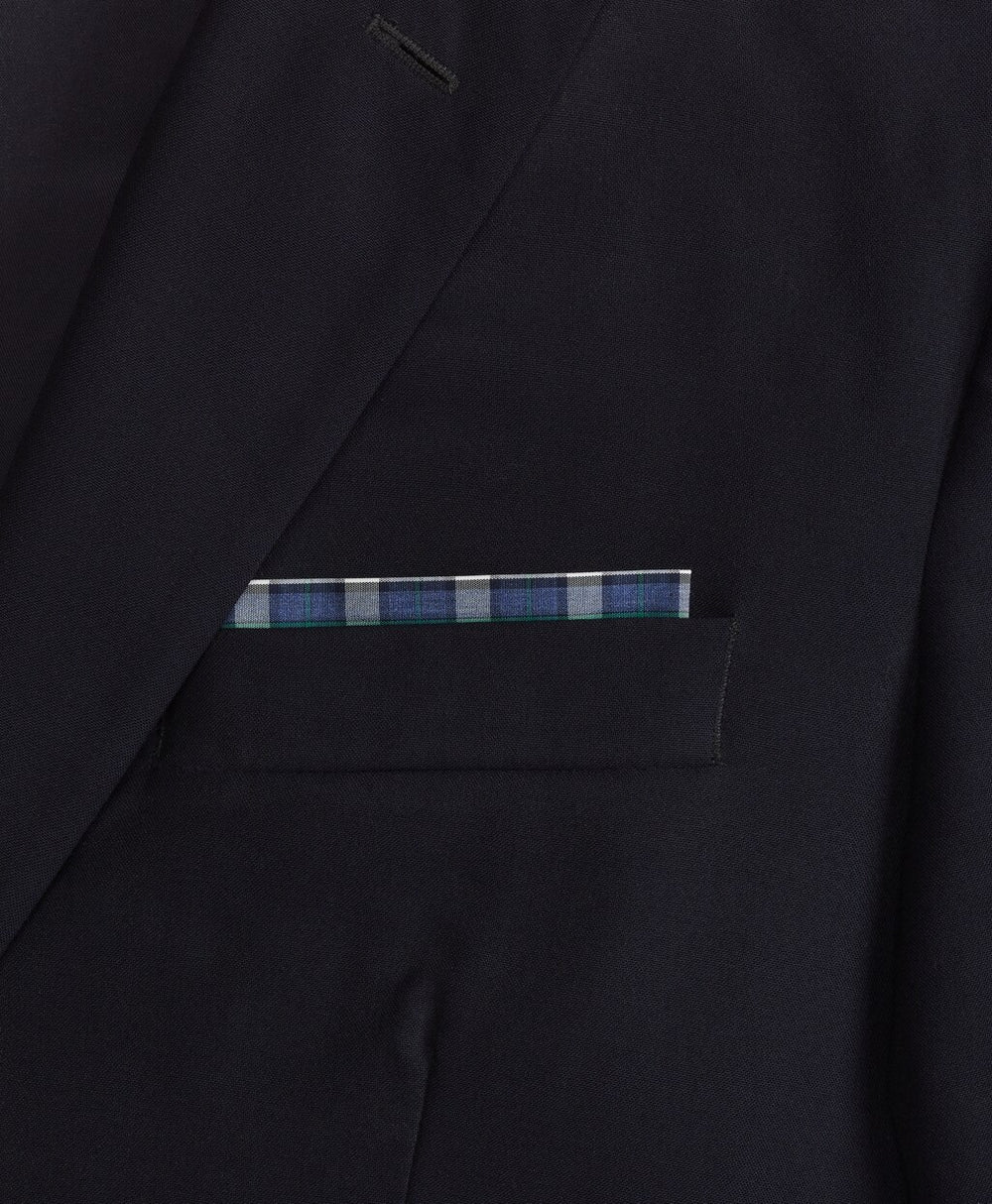 Brooks Brothers Men Supima® Cotton Check Pocket Square