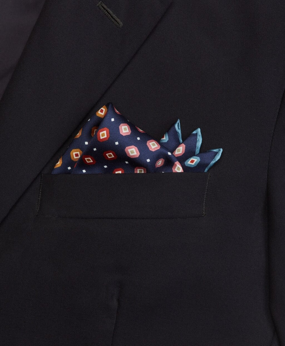 Brooks Brothers Men Block Neat Printed Pocket Square