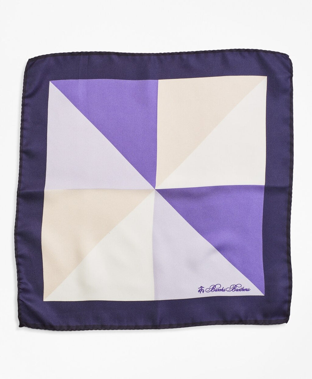 Brooks Brothers Men Color-Block Pocket Square