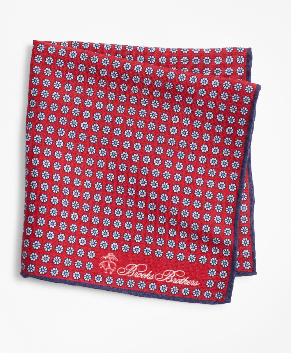 Brooks Brothers Men Floral Pocket Square