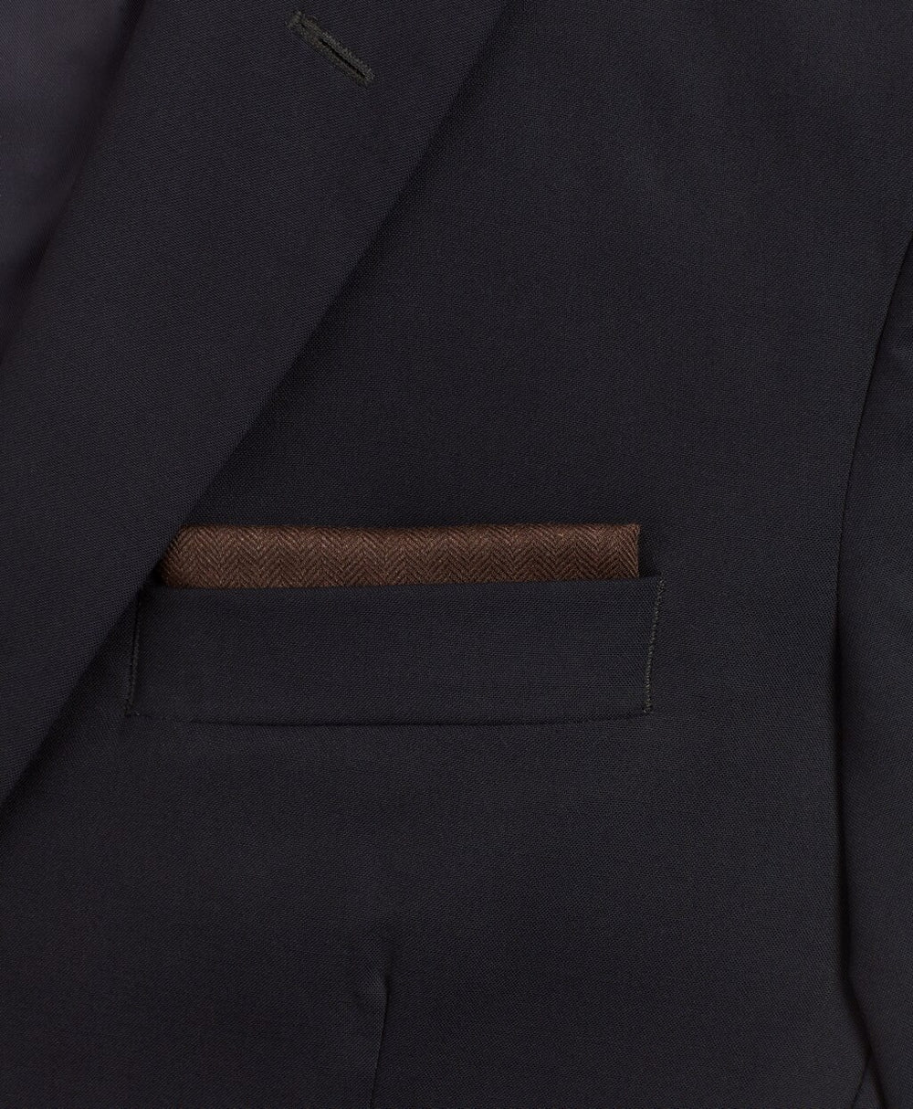 Brooks Brothers Men Herringbone Pocket Square