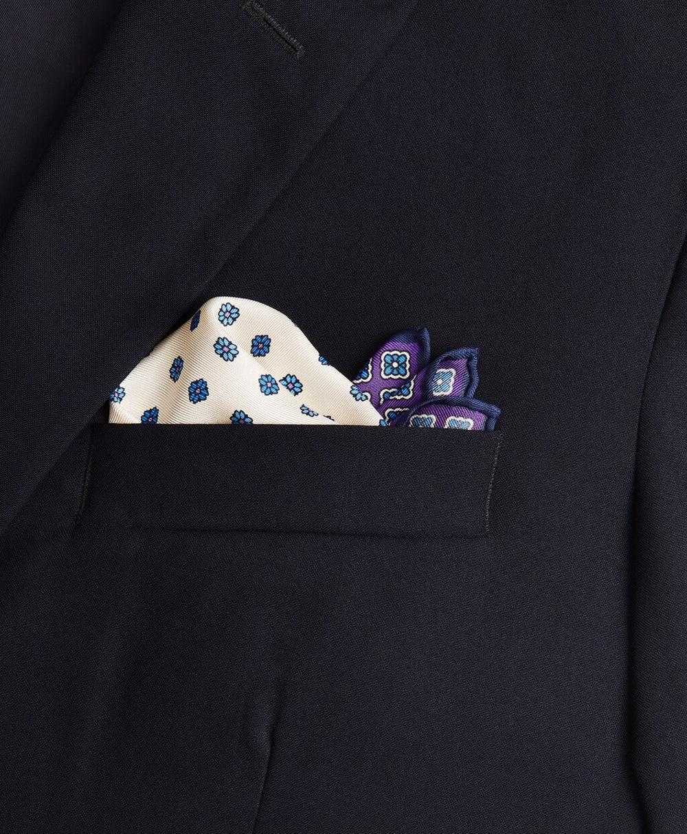 Brooks Brothers Men Classic Neat Pocket Square