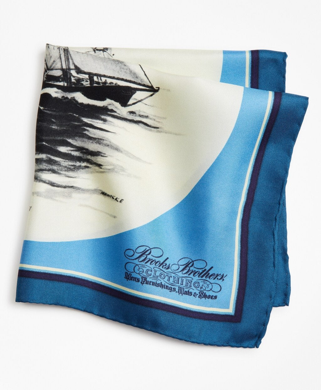 Brooks Brothers Men Limited Edition Archival Collection Spring 1977 Silk Pocket Square