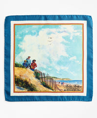 Brooks Brothers Men Limited Edition Archival Collection Spring 1981 Silk Pocket Square