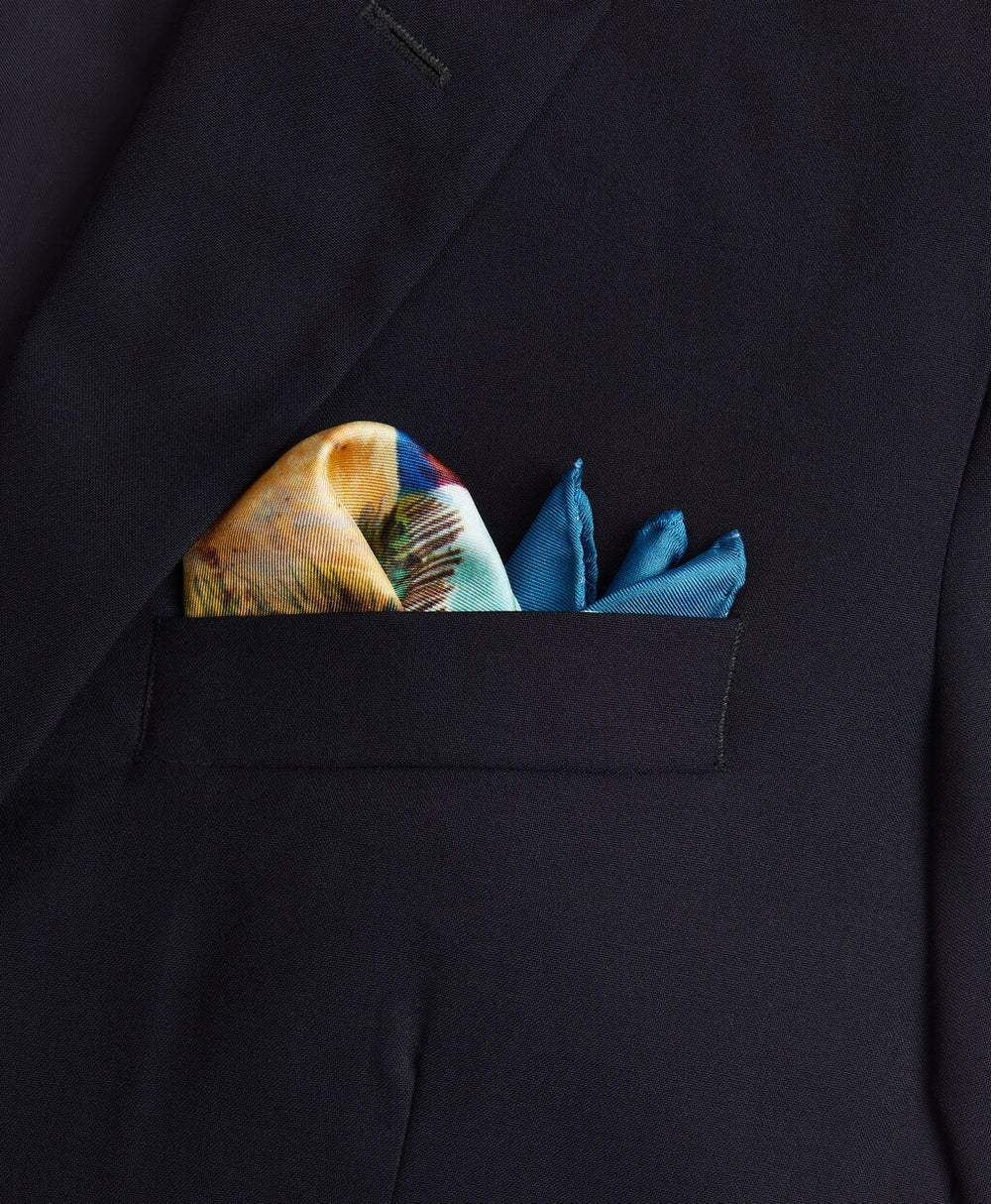 Brooks Brothers Men Limited Edition Archival Collection Spring 1981 Silk Pocket Square